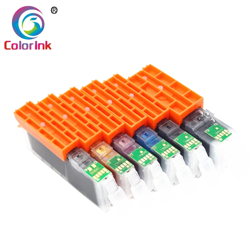 Цена Цвет чернил 6PK PGI580XXL CLI581XXL 580 581 чернильный картридж для принтера Canon принтерам Pixma TS8150 TS8151 TS8152 TS9150 TS9155 принтер 580XXL 581XXL