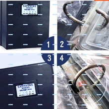 1 набор, толщина 1,5 мм, плоское Круглое прозрачное сапфировое стекло, набор для ремонта часов