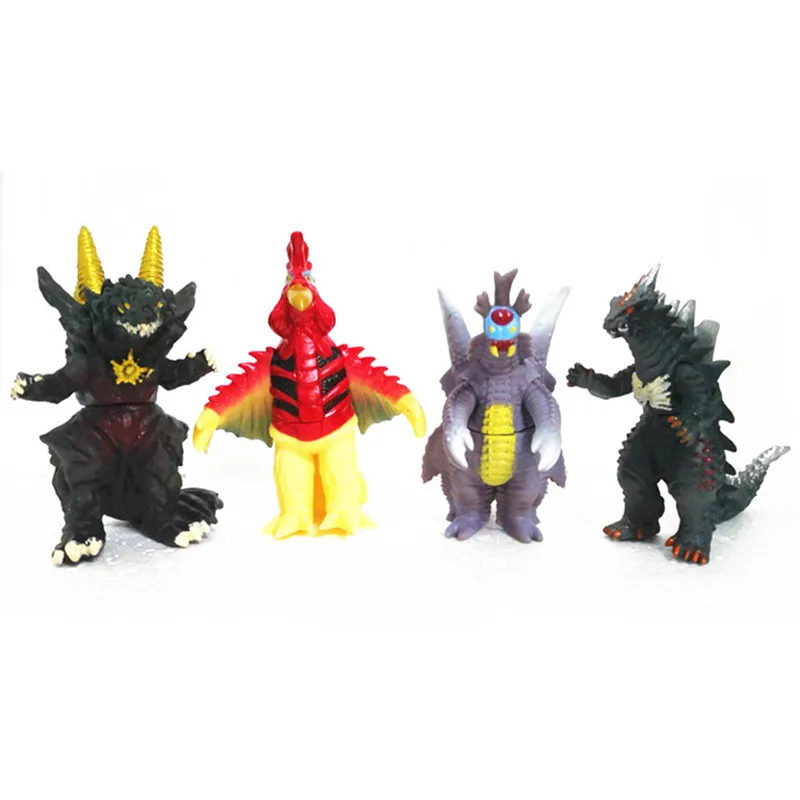 

13cm Galaxy soft glue monster toys superman children's toy dolls such as black king robelag 18 Ultraman series Movable joints