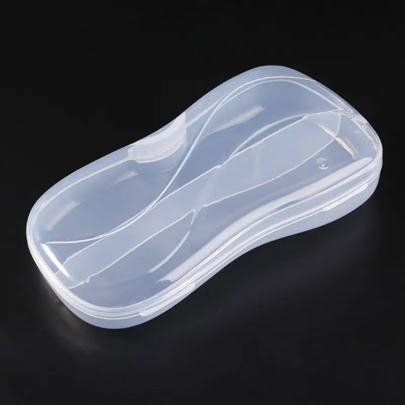 Portable Transparent Plastic Tableware Case Spoon Fork Storage Box Cutlery Organizer Travel Portable Transparent Plastic Tableware Case Spoon Fork Storage Box Cutlery Organizer Travel