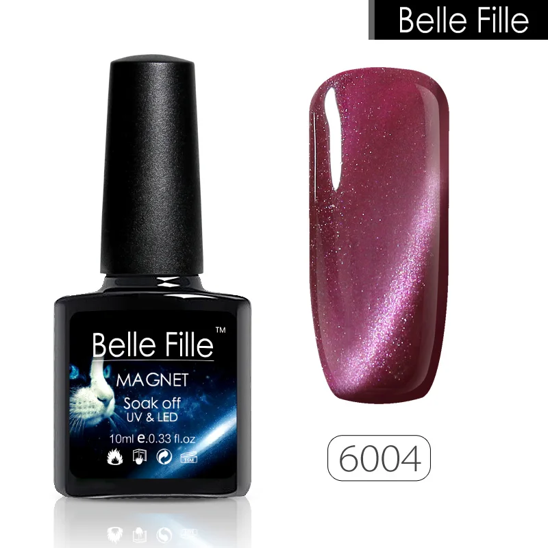 Belle Fille 10 шт. мл кошачий гель для глаз лак Магнитный УФ светодиодный рисунки на