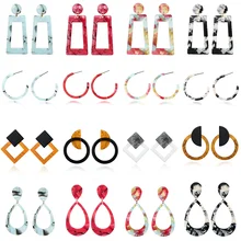 Новинка, женские серьги, ацетатные волокна, цветные, в стиле бохо, Ретро стиль, модные висячие серьги, подходят для свадьбы, ювелирные изделия, подарки для девушек