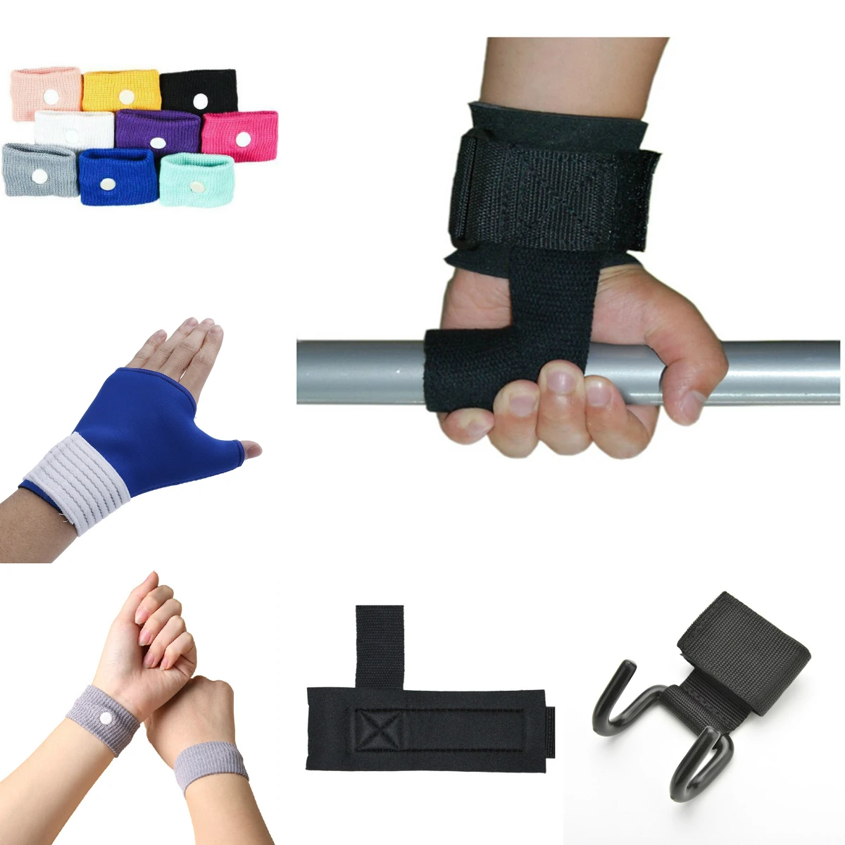 Wristbands Sport Sweatband Hand Band Sweat Wrist Support Grips Brace