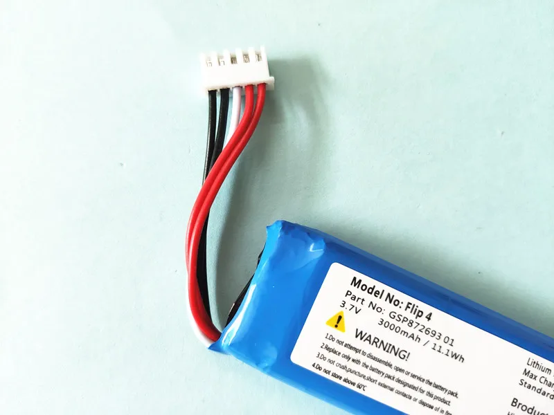 Новая замена GSP872693 01 3,7 v 3000mah батарея для JBL Flip 4/Flip 4 Special Edition батарея