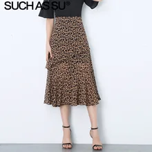 Новая летняя Корейская шифоновая плиссированная юбка женская желтая розовая миди-юбка с высокой талией S-3XL размера плюс плиссированная юбка с принтом женская