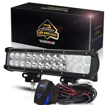 

DOT 11Inch 72 Low Profile Single Row Led Light Bar Super Slim Driving Fog Offroad Front Bumper Rubicon