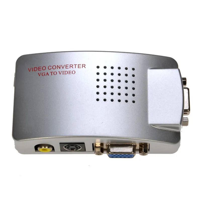 

2016 Newest PC Laptop VGA to TV RCA Composite S-video Converter Box Signal Switch Box