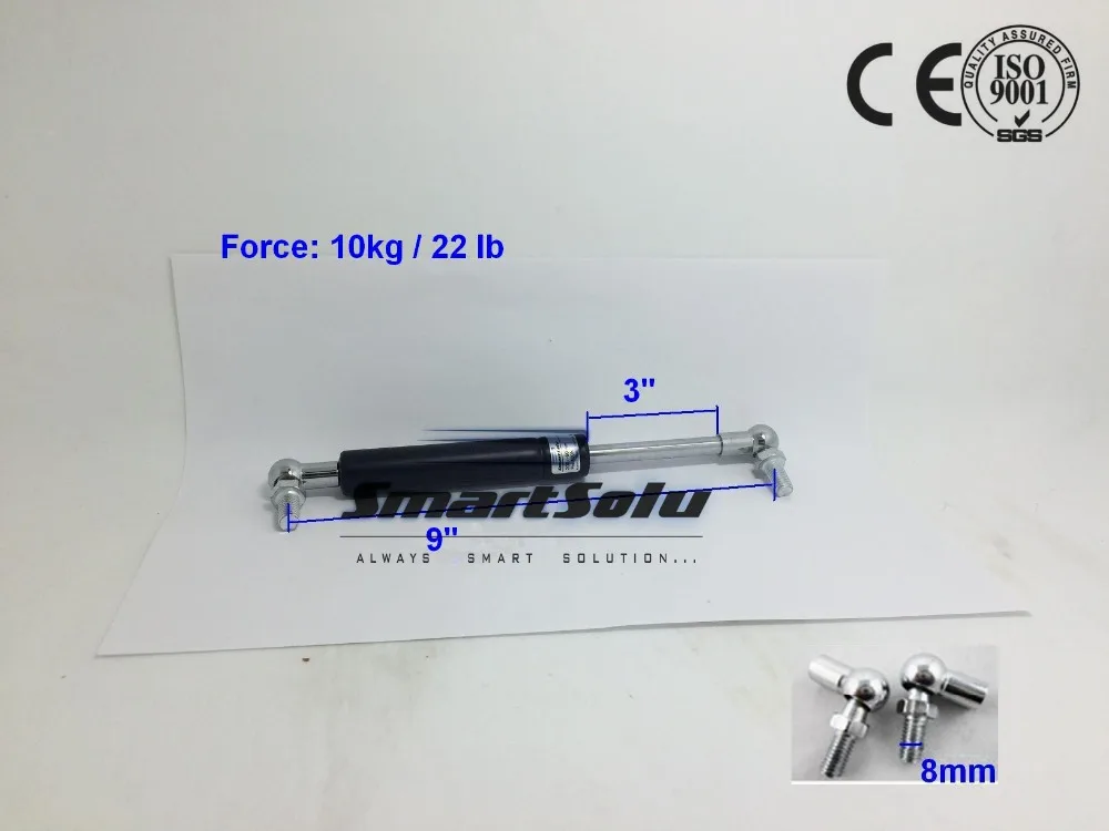 

Free Shipping 9.44" Gas Strut Shock Spring Lift Damper 10kg / 22lb 3" Stroke