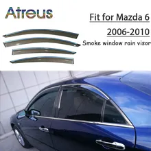 Atreus 1 набор из АБС-пластика для дождливой погоды дым окно козырек автомобильный дефлектор для защиты от ветра для Mazda 6 2006 2007 2008 2009 аксессуары