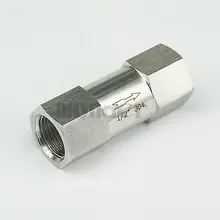 1/" BSP Женский 304 нержавеющая сталь односторонний обратный клапан обратный линейный клапан