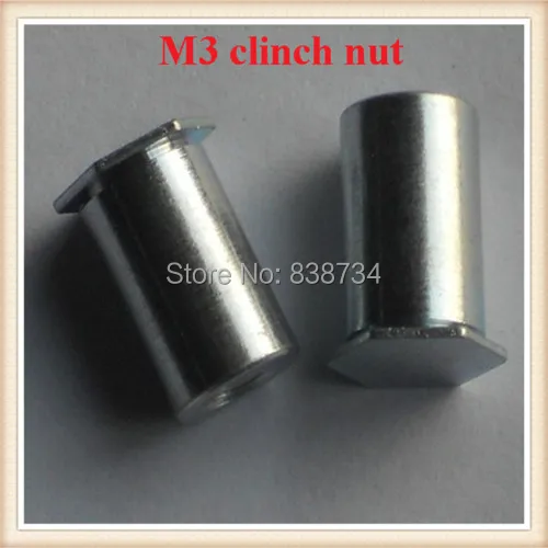 100 carbon steel with white zinc coated m3*6mm clinch standoff nut