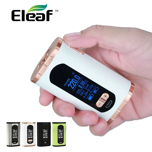 Original Eleaf Invoke 220W TC Box MOD 220W Maximum Output with 1.3-inch Huge Display No 18650 Battery Huge Power E-cig Vape Mod