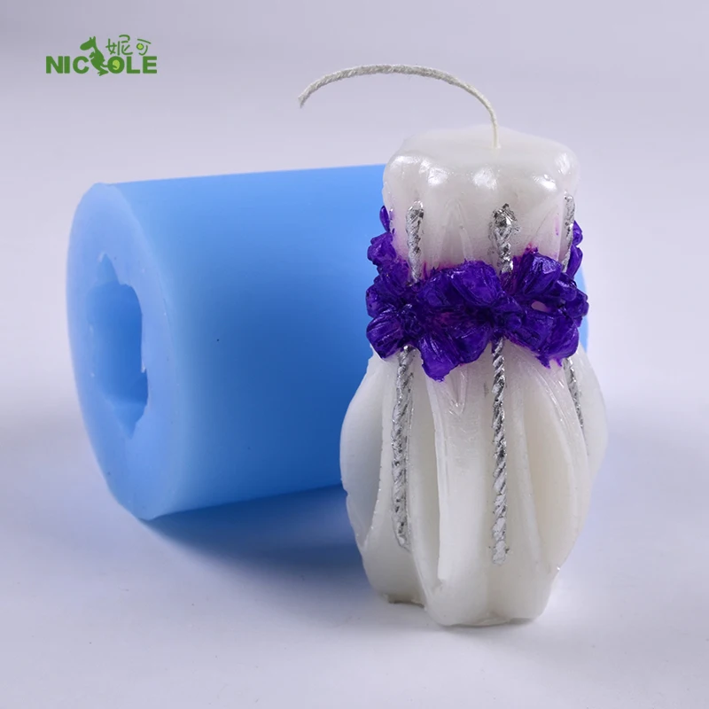 

3D Silicone Candle Mold Vase Shape Handmade Soap Resin Clay Craft Mould