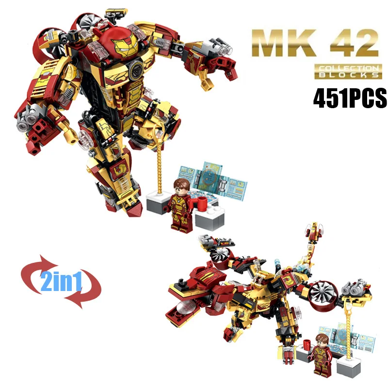 Marvel super heroes Ironman Броня building block MK17 MK42 MK46 MK36 MK38 халкбастера Железный Патриот Тони Старк цифры игрушечные драконы