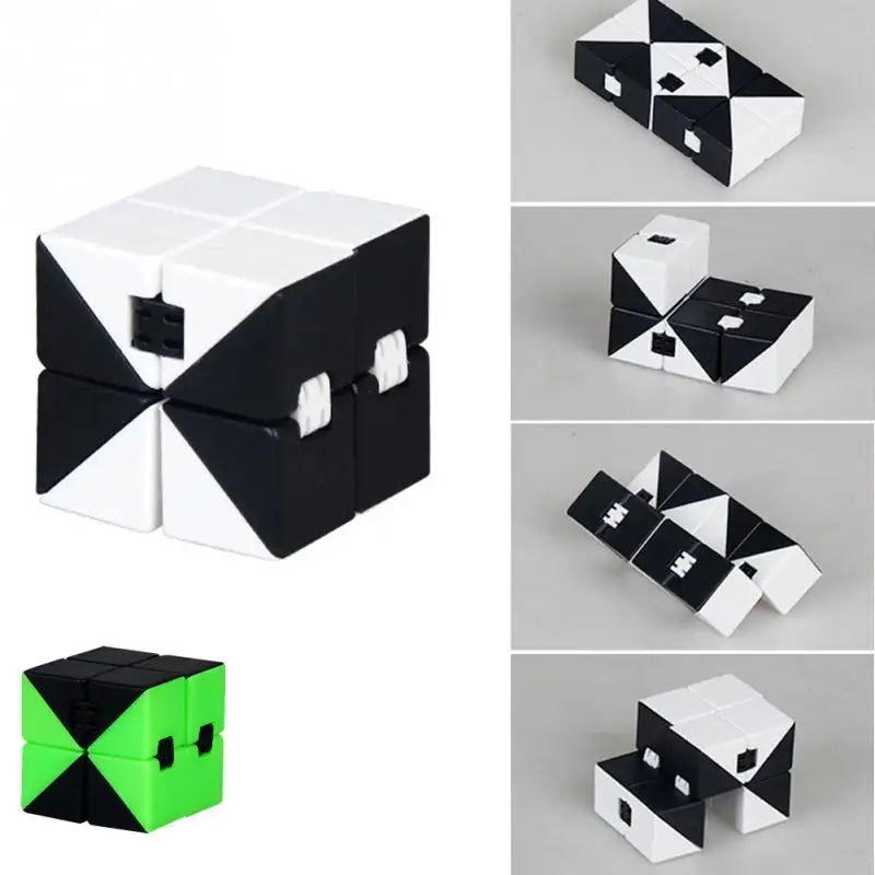 Неограниченная коробка для декомпрессии куб кончики пальцев дьявол строительные блоки edc игрушки для взрослых декомпрессионные артефакты игрушка куб