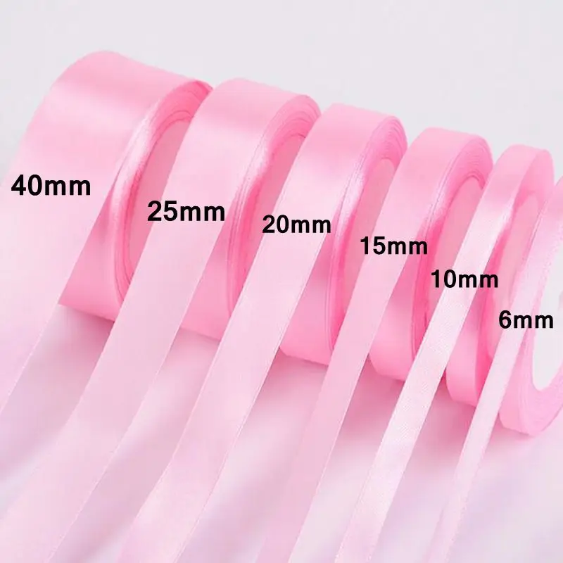 Satin ribbons HL 6/10/15/20/25/40/50mm 25 Yards for DIY and Sewing