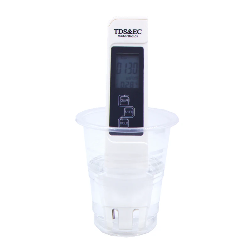 2 шт. цифровой 0,0-14,0 рН-метр тестер 0-9990ppm Цифровой TDS EC lcd Чистота воды PPM аквариумный фильтр скидка 20 - Цвет: TDS EC meter