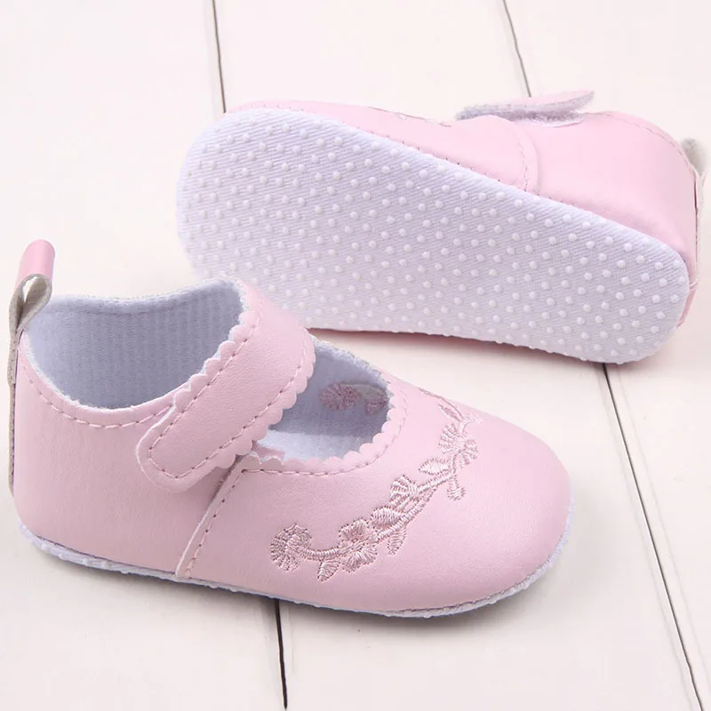 Малыш Девушка из искусственной кожи принцессы Обувь для младенцев новорожденных Comfy открытый Обувь для младенцев