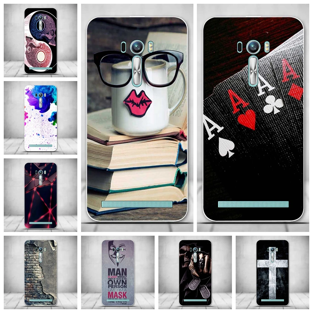 

Phone Case For Asus Zenfone 2 Laser ZE500KL ZE500KG Cover Soft TPU Silicone Back Covers For Zenfone 2Lazer ZE500KL Coque Shells