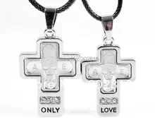 Модный крест кулон для мужчин и женщин кожаное ожерелье влюбленных