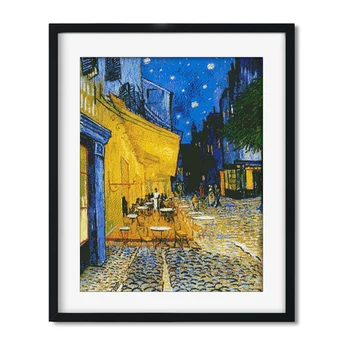 

Needlework,11ct/14ct DIY Cross stitch,Sets For Embroidery kits Van Gogh Coffee Shop Pattern Cross-Stitch painting gift