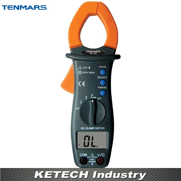 

3 1/2digits LCD 600A Autoranging AC Clamp Meter TENMARS TM-16E