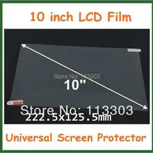 10 шт. 10 дюймов Универсальный Ясно ЖК-дисплей Экран протектор Защитная пленка для планшетных ПК gps MP4 Размеры 222,5x125,5 мм без розничная посылка
