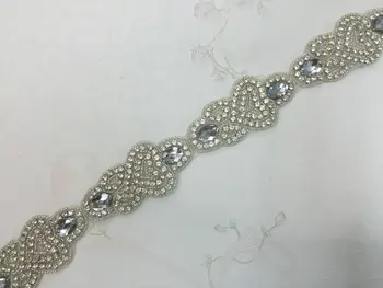 

DHL FREE HOT SALE Wedding accessories trimming rhinestone chain big rhinestone in center trimmings