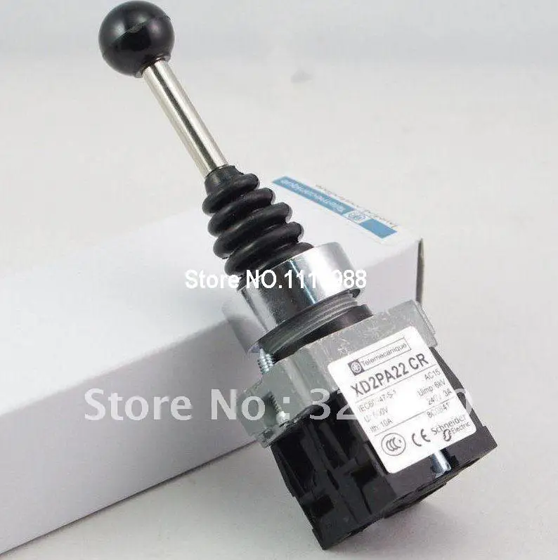 

XD2PA22CR 2NO 2Positions Momentary Spring Return Wobble Stick Joystick Replace Telemecanique