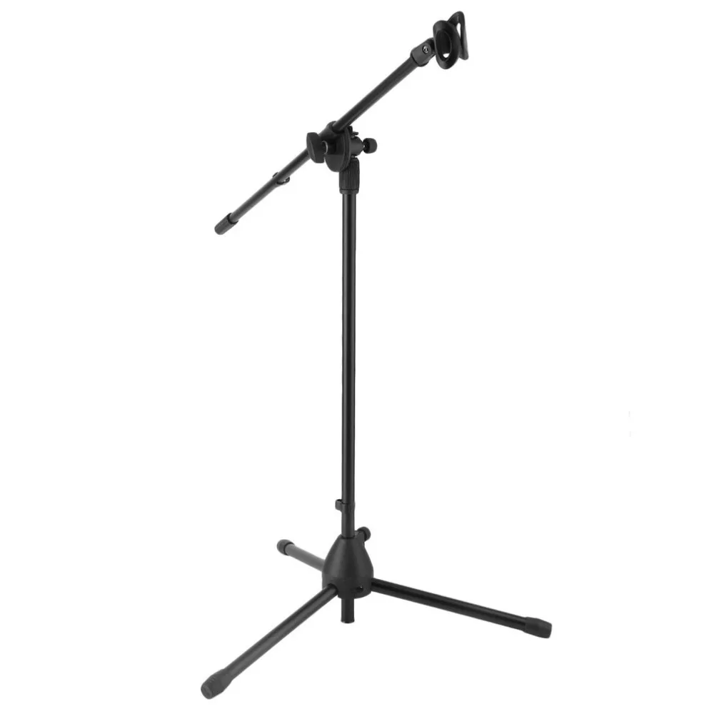 

Universal 360 Degree Rotating Telescoping Microphone Floor Stand Bracket Mic Clip For Stage Meeting Studio Holder Tripod From US