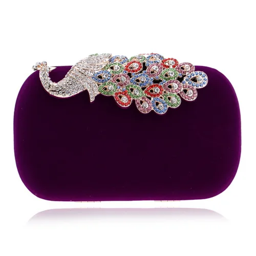 YM1022purple Sekusa вечерние клатчи Корона Стразы вечерние сумки кошелек сумка для свадьбы бриллианты леди кошелек мини Вечерние сумки - Цвет: YM1022purple