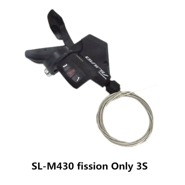 SL-M430 fission 3S SHIMANO ALIVIO SL-M430 горный велосипед, 9/27 скоростной горный велосипед, соединенный/раздельный циферблат - Цвет: SL-M430 fission 3S