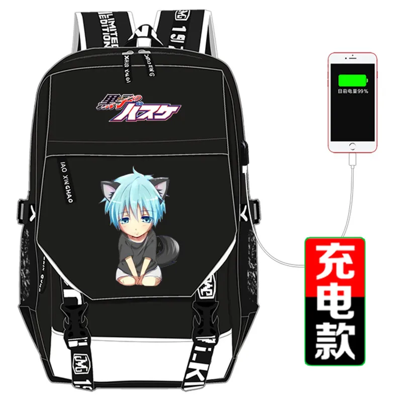 Холщовый школьный рюкзак Kuroko Tetsuya Seirin11 с принтом в стиле аниме сумка для ноутбука