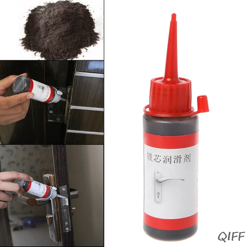 

60ml Non-toxic Lubricant Maintaining Graphite Powder Engine Cover Safety Lock Mar28