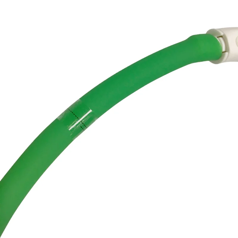 Светящийся светодиодный ошейник для собак, заряжаемый от USB, безопасный в ночное время, предупреждающий светодиодный ошейник для собак, Регулируемый силиконовый ошейник, изменяющий размер, товары для собак