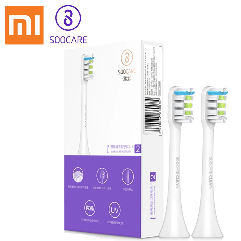 

Xiaomi Soocare X3 2PCS SOOCAS Replacement ElectricToothbrush Head For SOOCAS / Xiaomi Mijia SOOCARE X3 Tooth Brush Head