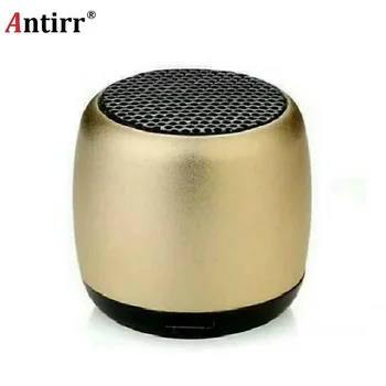 

Metal Super Mini Wireless Bluetooth Speaker Portable Small Pocket Size with Selfie Remote Shuttle Control Microphone Lanyard