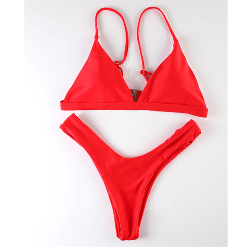 lino paso Labor KEKAKA Bikinis brasileños sólidos de color rojo borgoña para mujer, traje  de baño Sexy con relleno de realce, conjunto de Bikini de cintura baja,  trajes de baño para mujer 2018|swimsuit swimsuit|swimsuit womenswimsuit