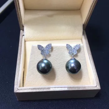 

925 Sterling Silver Pearl Party Earrings Findings and Component Jewelry Parts Fittings for Pearls Coral Jade Agate Beads Stones