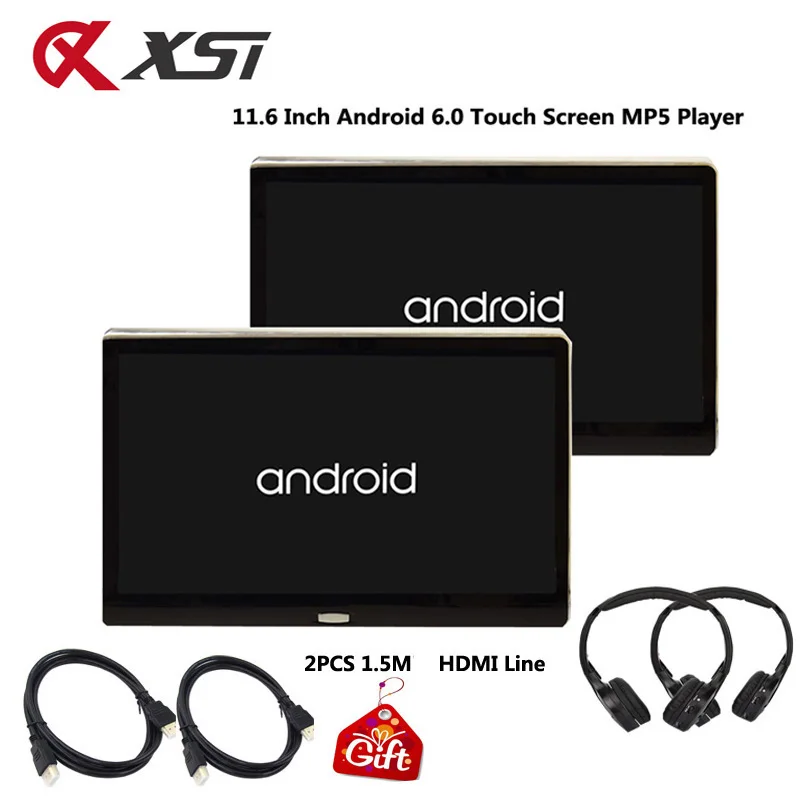 XST 11 6 дюймов Android 0 Автомобильный подголовник монитор HD 1080P видео IPS сенсорный