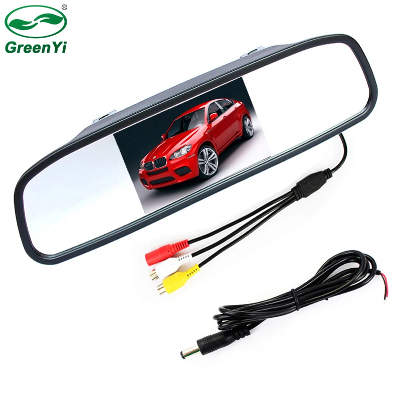 

2CH Video Input 4.3" TFT LCD Color Auto Parking Assistance Monitors 4.3 Inch Car Mirror Monitor For Rear View Camera
