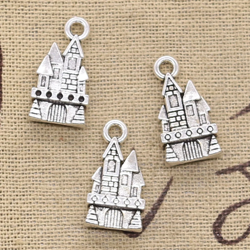 

5pcs Charms castle house 21x11mm Antique Making pendant fit,Vintage Tibetan Silver Bronze,DIY bracelet necklace