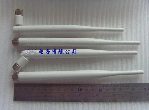 Free Shipping 1pc 6db white Routing antenna sma head plastic folding antenna wifi omnidirectional high gain