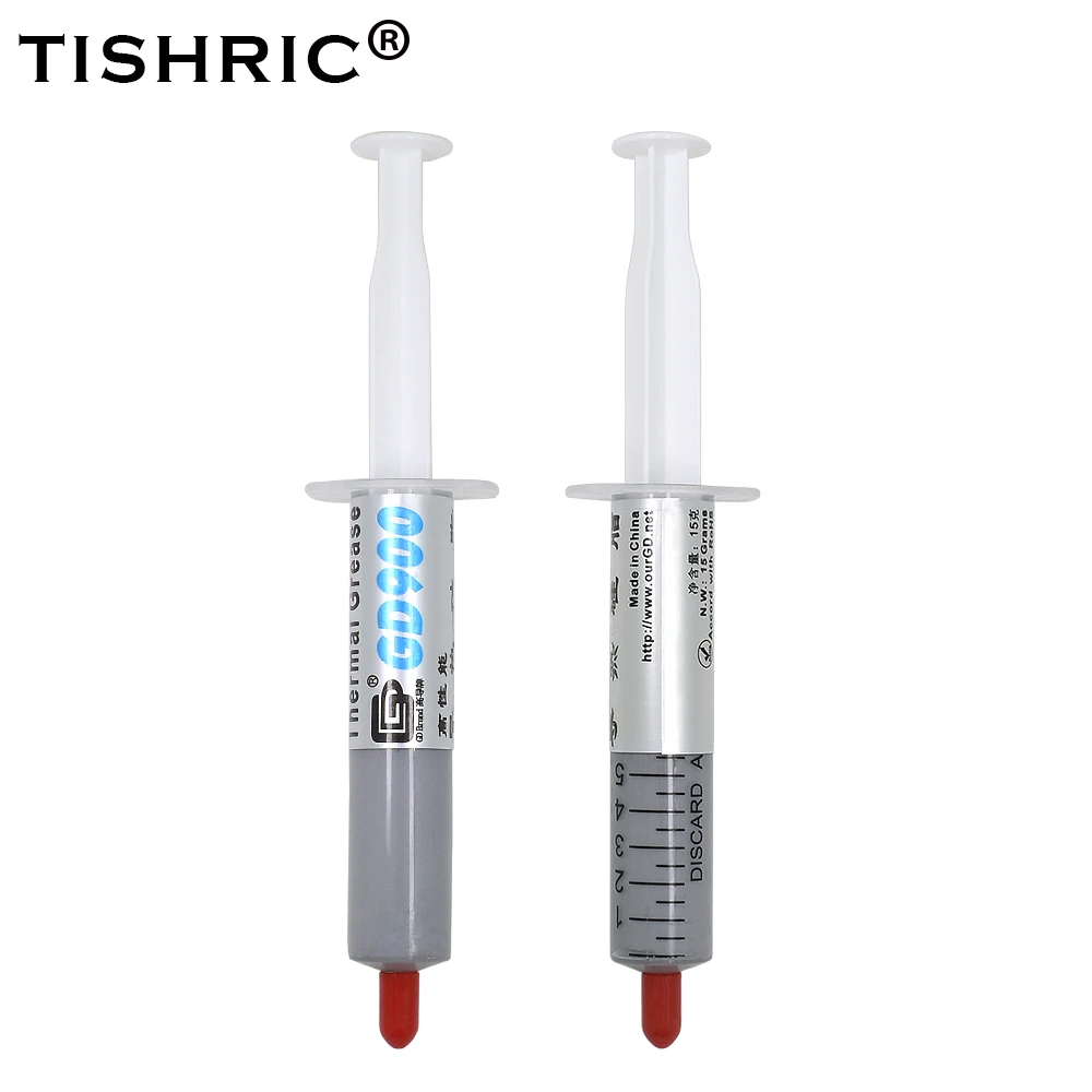 

TISHRIC 15g GD900 CPU Cooler Thermal Paste GPU Cooling Pads Processor Heat sink Thermal Grease Compound Silicone Plaster