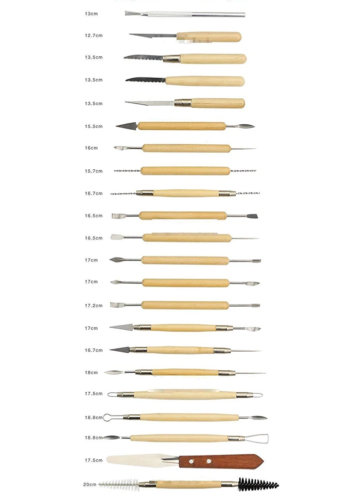 27/30 штук DIY глина для художественных работ инструменты для гончарного дела комплект ремесла глиняных скульптур, набор инструментов для гончарные изделия и керамика деревянной ручкой инструменты для лепки из глины