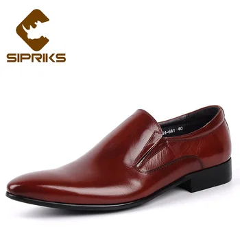 Men Slip on Dress Shoes Pointy Toe Loafers