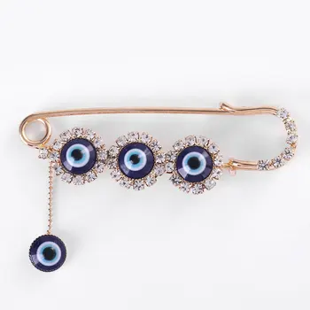 

turkish evil eye brooch muslim islam jewelry