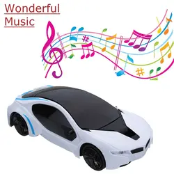 3D светодиодный мигающий свет модель автомобиля Музыка суперкар электрическая игрушка Дети Рождественский подарок NSV775