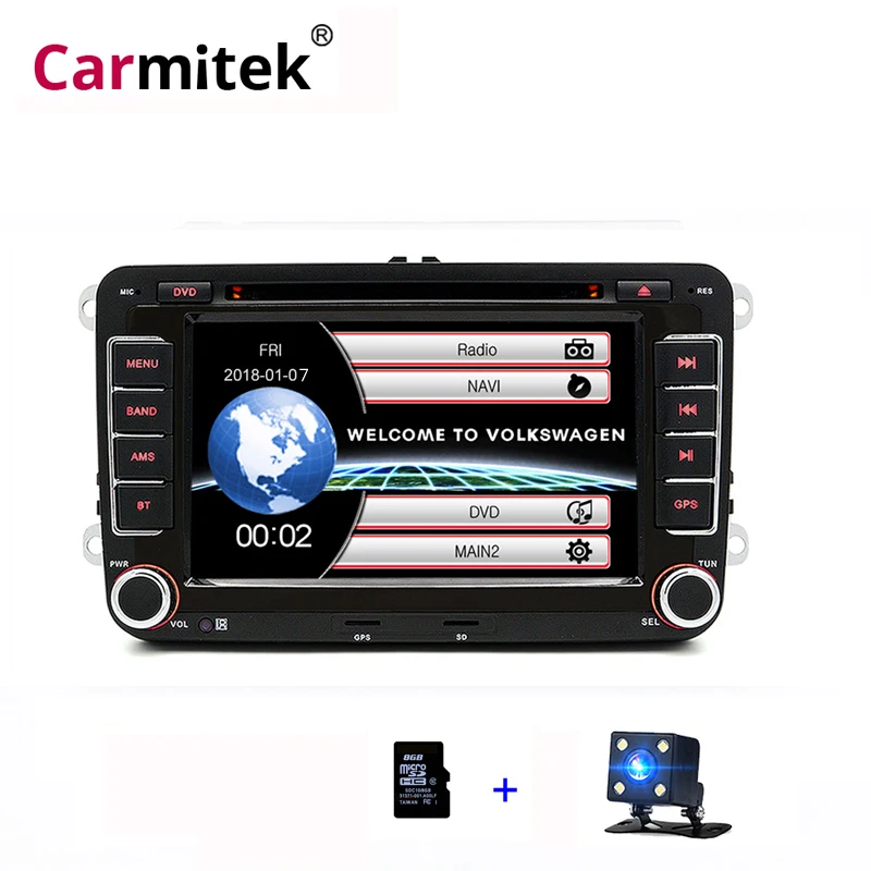 Автомагнитола 2DIN с DVD плеером GPS для Polo Jetta Passat CC модели Amarok Caddy Golf School Rapid Multiven Scirocco