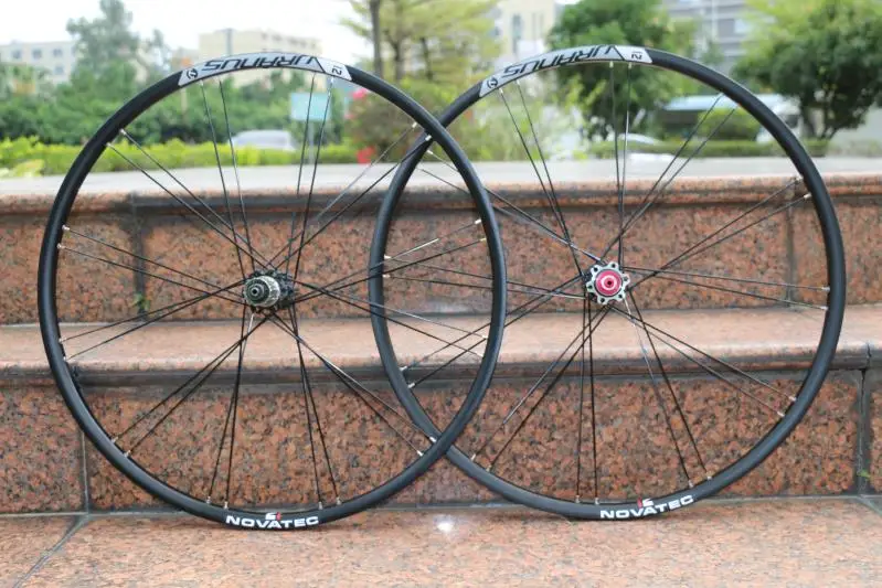 

Novatec JD1600S 27.5 Wheelset Aluminum Alloy Mountain Bike Wheel Set Disc Brake Straight pull Bicycle Hub Rear 4 Bearings